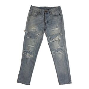 American Eagle Outfitters Distressed Jeans Skinny 360 Stretch & Tomgirl Size 4